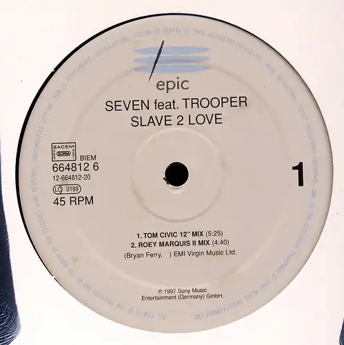Seven feat. Trooper - Slave 2 Love [12" Maxi]