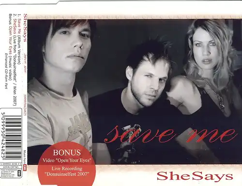 SheSays - Save Me [CD-Single]