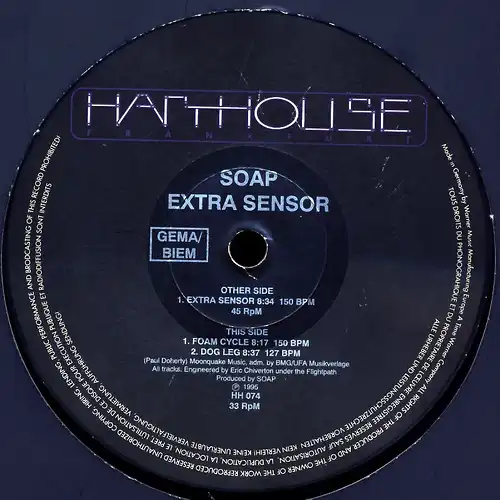 Soap - Extra Sensor [12&quot; Maxi]
