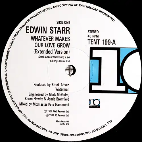 Starr, Edwin - Whatever Makes Our Love Grow [12" Maxi]