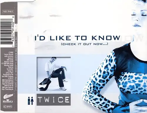 Twice - I'd Like To Know (Check It Out How...) [CD-Single]