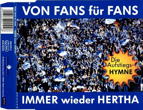 Von Fans Für Fans - Immer Wieder Hertha [CD-Single]