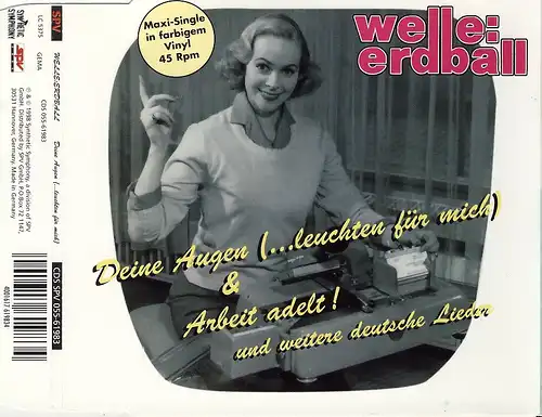 Welle Erdball - Deine Augen (Leuchten Für Mich) / Arbeit Adelt [CD-Single]