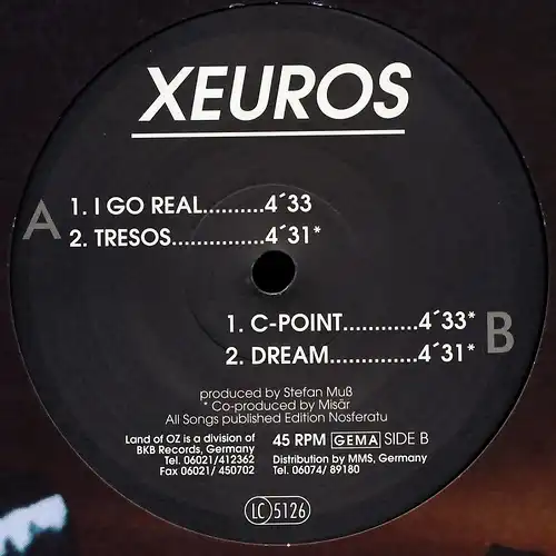 Xeuros - I Go Real [12" Maxi]