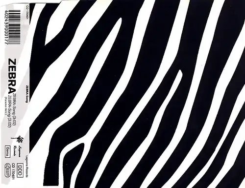 Zebra - Zebra-Song [CD-Single]