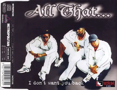 All That - I Don't Want You Back [CD-Single]