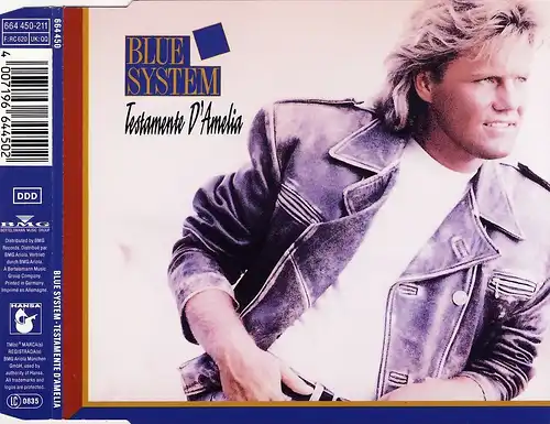 Blue System - Testamente D&#039; Amelia [CD-Single]