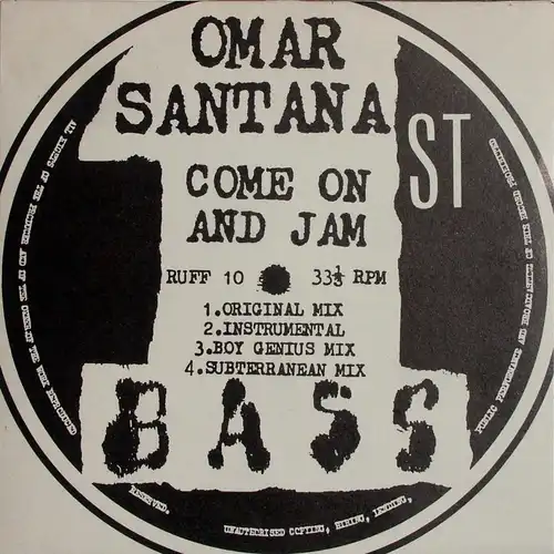 Santana, Omar - Come On And Jam [12&quot; Maxi]