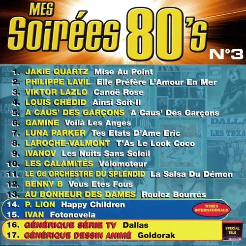 Various - Mes Soirées 80&#039;s No 3 [CD]