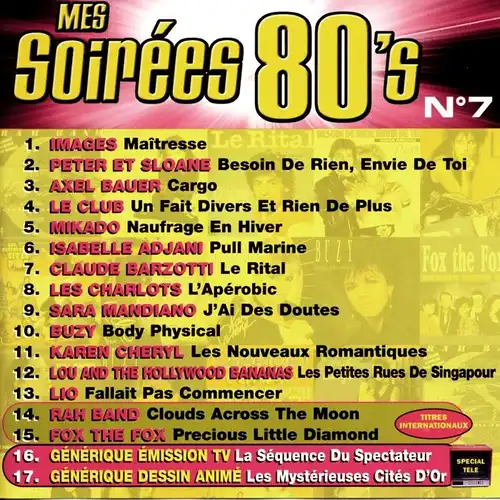 Various - Mes Soirées 80&#039;s No 7 [CD]