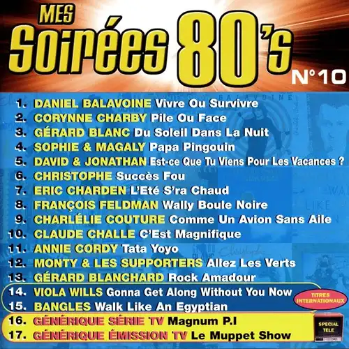 Various - Mes Soirées 80&#039;s No 10 [CD]