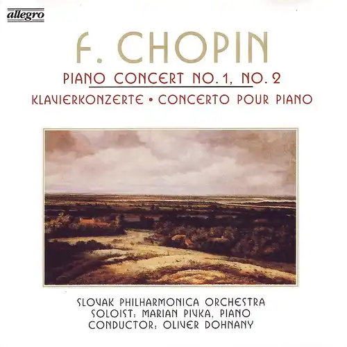 Chopin - Piano Concert No 1 & 2 [CD]