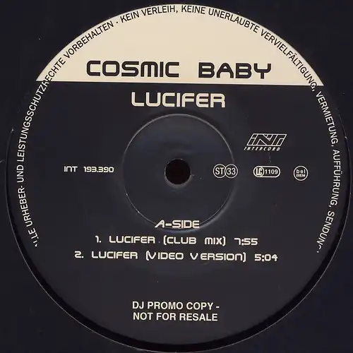Cosmic Baby - Lucifer [12&quot; Maxi]