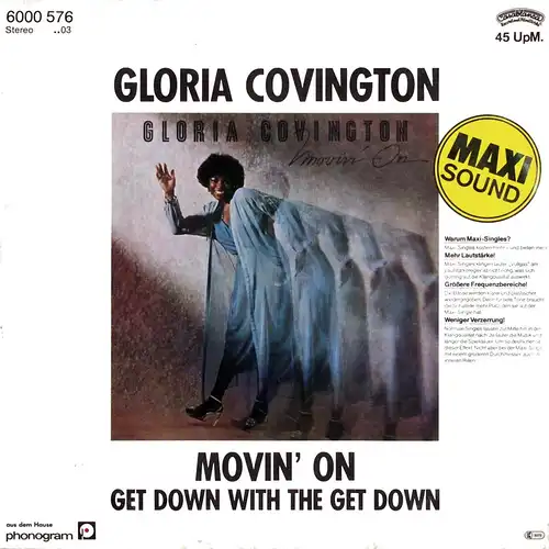 Covington, Gloria - Movin&#039; On [12&quot; Maxi]