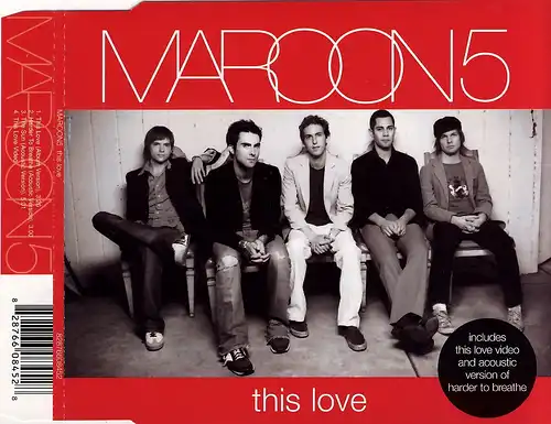 Maroon 5 - This Love [CD-Single]