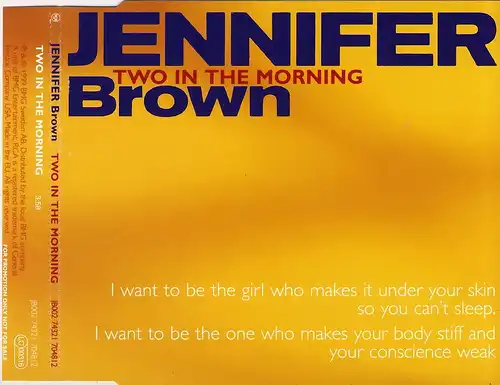 Brown, Jennifer - Two In The Morning [CD-Single]