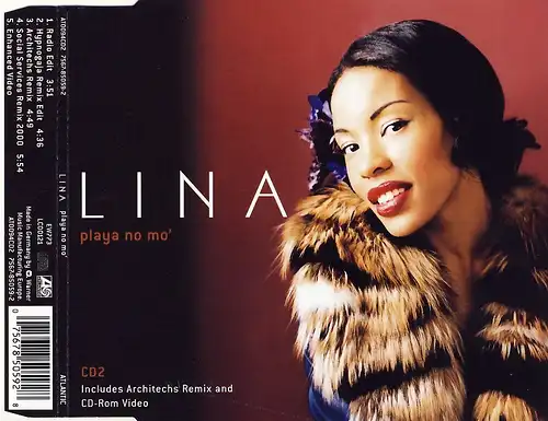 Lina - Playa No Mo' [CD-Single]