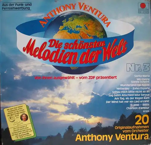Ventura, Anthony - Die Schönsten Melodien Der Welt. Nr. 3 [LP]