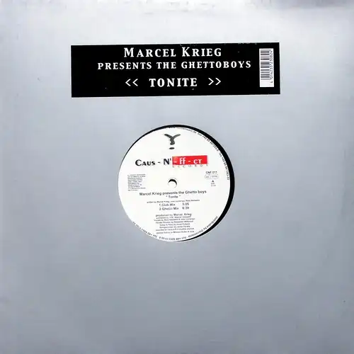 Krieg, Marcel pres. The Ghetto Boys - Tonite [12" Maxi]