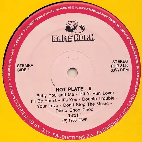 Various - Hot Plate 6 [12" Maxi]