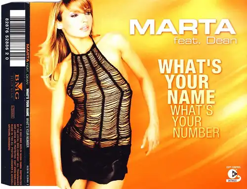 Marta - What&#039;s Your Name (What &#0439;s votre numéro) [CD-Single]