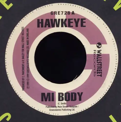 Hawkeye - Mi Body [7&quot; Single]