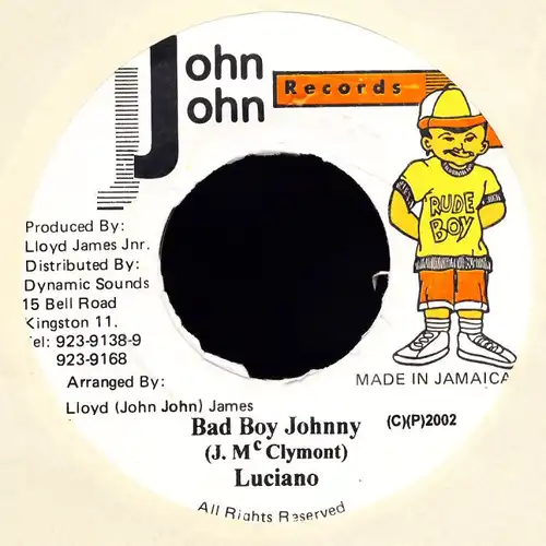 Luciano - Bad Boy Johnny [7&quot; Single]