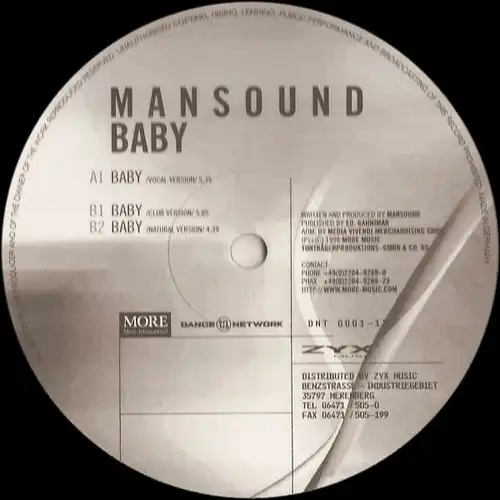 Mansound - Baby [12" Maxi]
