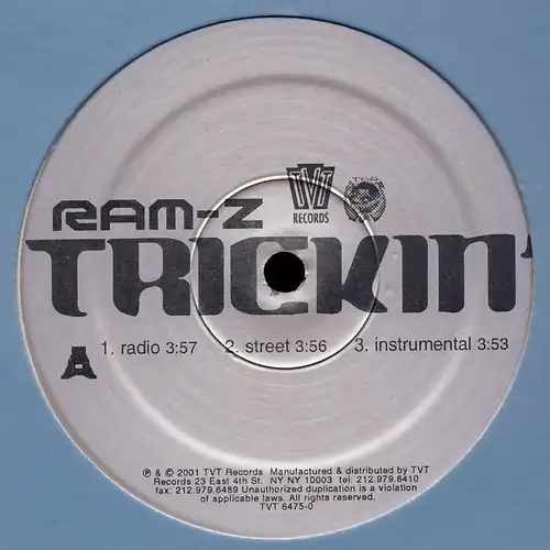 Ram-Z - Trickin' [12" Maxi]