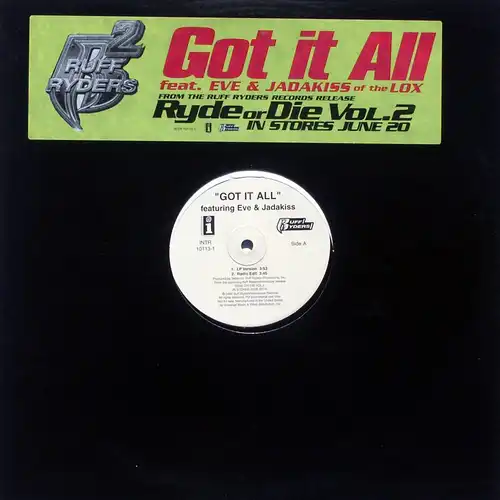 Ryders - Got It All [12&quot; Maxi]