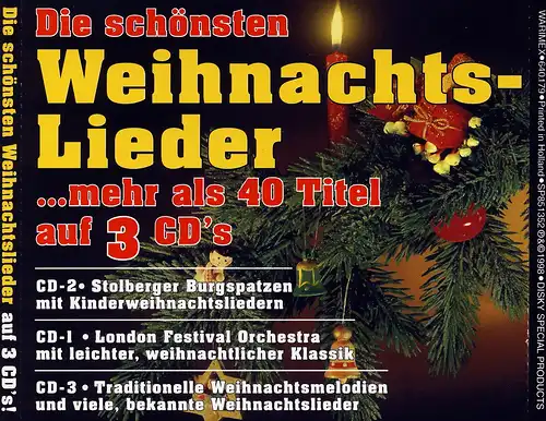 Various - Die Schönsten Weihnachtslieder Mehr Als 40 Titel Auf 3 CDs [CD]