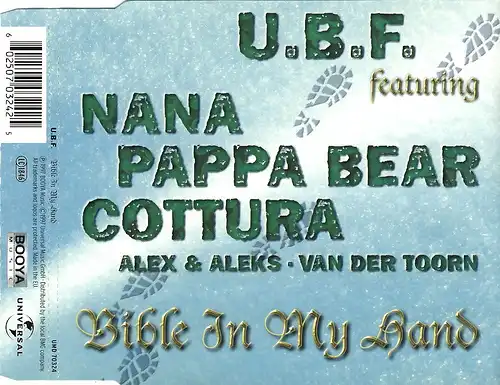 UBF feat. Nana, Pappa Bear, Cottura, Alex & Aleks, - Bible In My Hand [CD-Single]