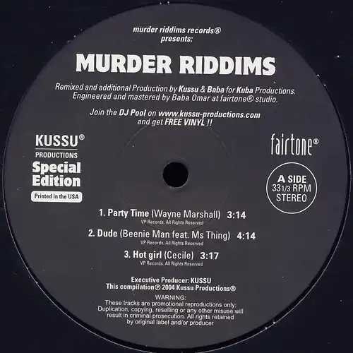 Various - Murder Riddims Special Edition [LP]