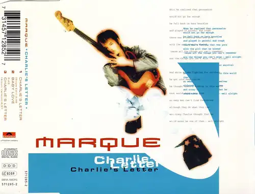 Marque - Charlie's Letter [CD-Single]