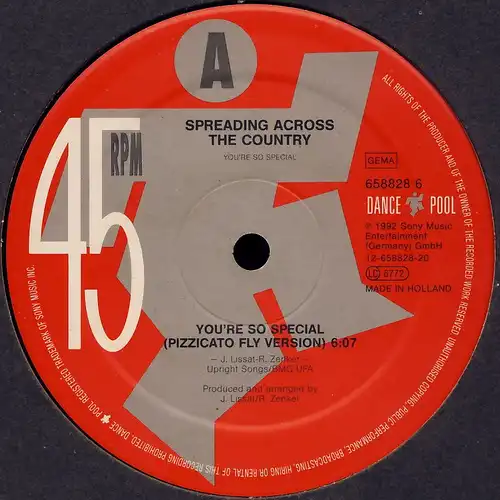 Spreading Across The Country - You're So Special [12" Maxi]