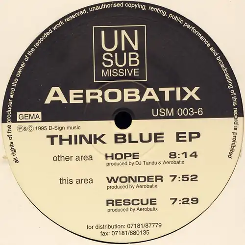 Aerobatix - Think Blue EP [12&quot; Maxi]