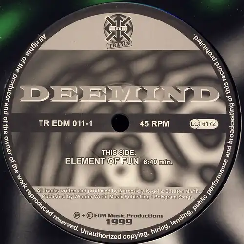 Deemind - Element Of Fun / Witness [12" Maxi]