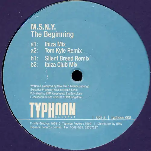 MSNY - The Beginning [12&quot; Maxi]