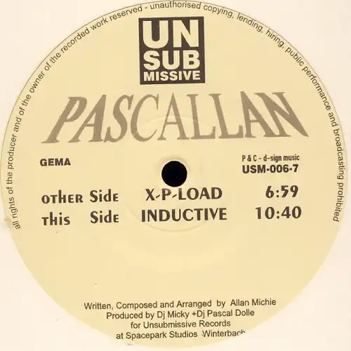 Pascallan - X-P-Load / Inductive [12&quot; Maxi]