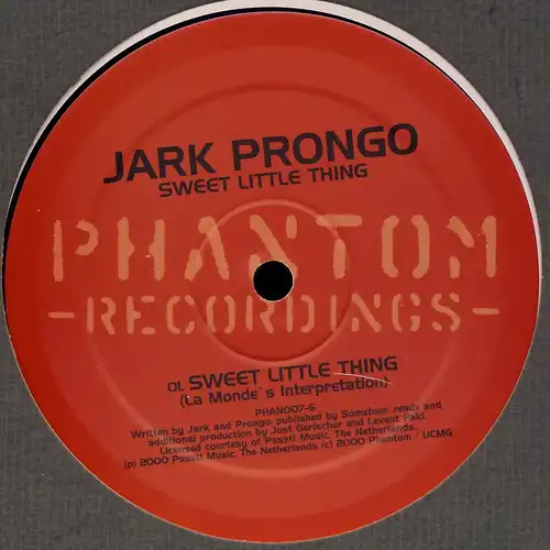 Jark Prongo - Sweet Little Thing [12" Maxi]