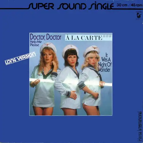 A La Carte - Doctor, Doctor (Help Me Please) [12" Maxi]