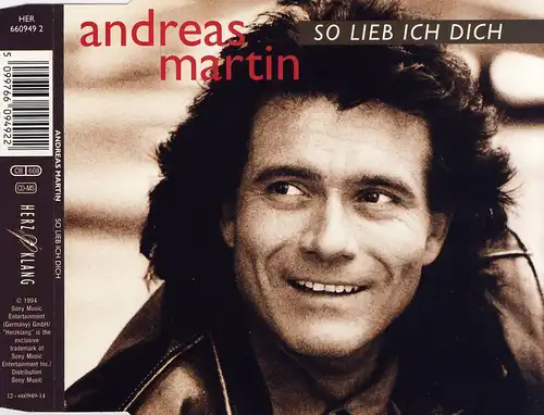 Martin, Andreas - So Lieb Ich Dich [CD-Single]