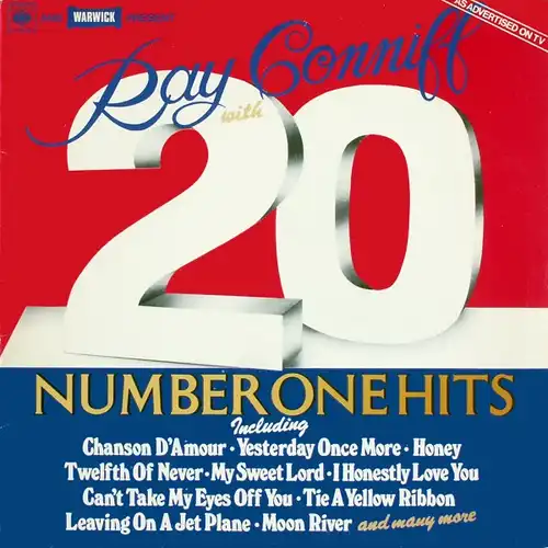 Conniff, Ray - 20 Number One Hits [LP]