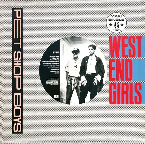 Pet Shop Boys - West End Girls Dance Mix [12&quot; Maxi]