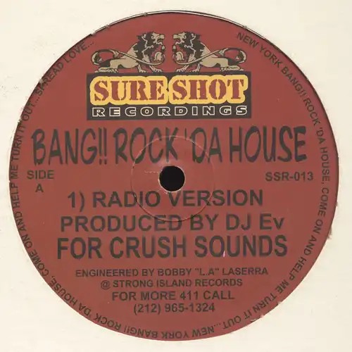 DJ Ev - Bang!! Rock Da House [12" Maxi]