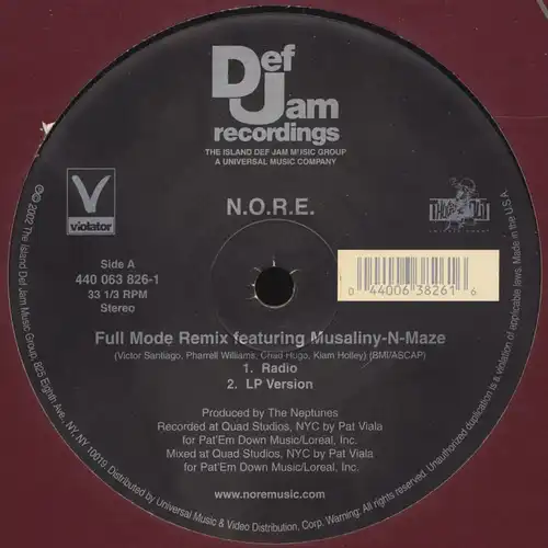 NORE - Full Mode Remix [12&quot; Maxi]
