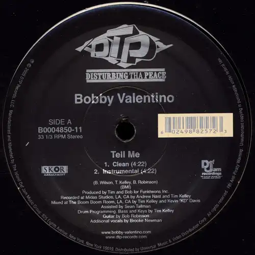 Valentino, Bobby - Tell Me [12" Maxi]