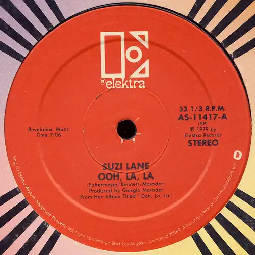 Lane, Suzi - Ooh, La, La [12" Maxi]