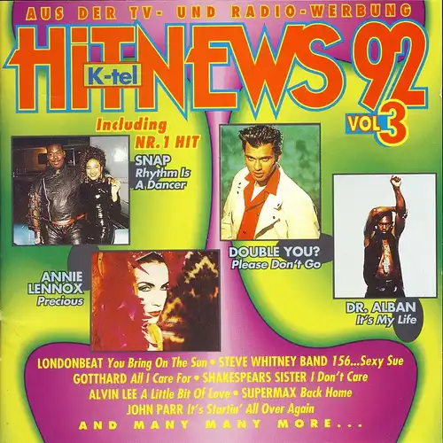 Various - Hit News 1992 Vol 3 [CD]