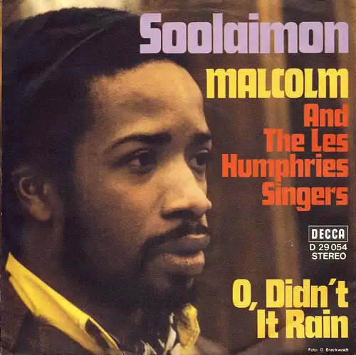 Malcolm & The Les Humphries Singers - Soolaimon [7&quot; Single]